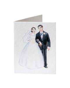 Classic wedding couple Ilusion tag, price x 100pcs.