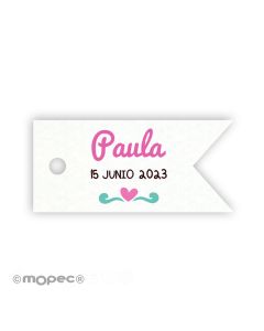 Banderole card with heart 3,7x1,7cm (price x 77pcs)
