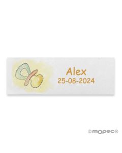 Adhesive labels pacifier, 1sheet = 68labels
