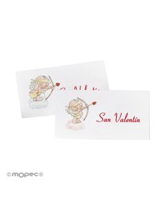 Tarjetas precortadas cupido 30 unidades x hoja