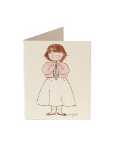 Communion tag girl short pink dress, price x 100pcs.