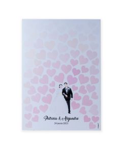 Illusion poster to frame for bride and groom 29,5x42cm