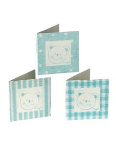 Tag bear squares/dots/stripes, price x 102pcs.