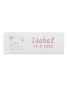 Adhesive labels pink bear, 1sheet= 68labels