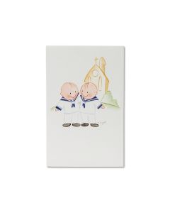 Holly Communion Pit twins card, pricex25u