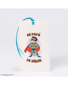 Tarjetón Super Papa 6x10cm. min.25