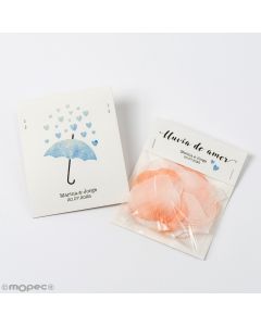 Pétalos rosa Lluvia de Amor 9x11cm, mínimo 24