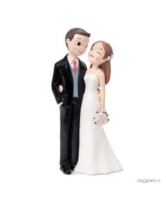 Loving Pop&Fun wedding cake topper couple 21cm