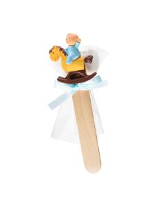 Signet Pit cheval à bascule + 3 dragées choc. PRIX DOUX