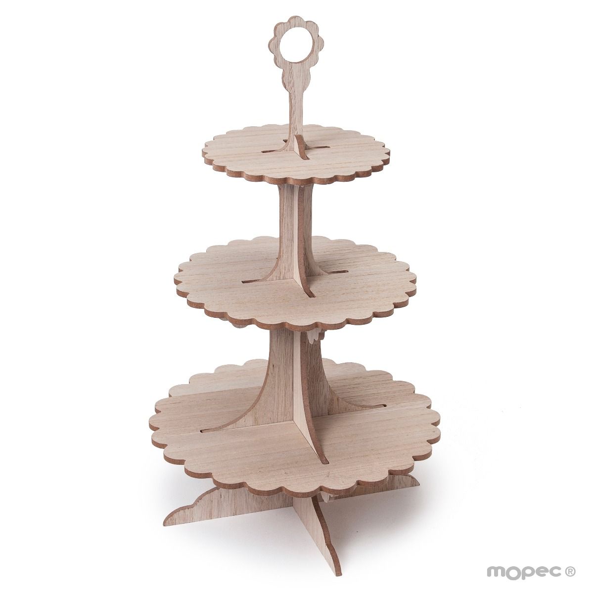 Alzata Per Torte 3 Ripiani - Bianca, Altezza 60cm, Metallica, Per Matrimoni E Feste, Elegante