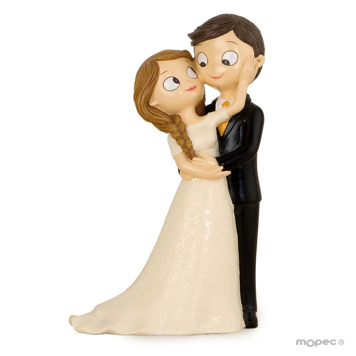 Figurine Sposi Per Torta Nuziale - Coppia Bacio, Cake Topper Decorativo Per Matrimonio, Regalo Anniversario