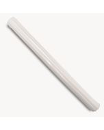 Cirio acanalado Mi Bautismo blanco en caja pvc 40x3,2cm.