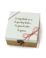 Coffret Je t'aime 12,5x6,5x12,5cm.