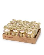 Espositore 16 scatole cora-choc fiocco dorato M.Christmas