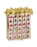 Expositor 40cajas 6napolitanas perritos navideños