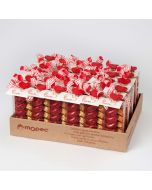 Exposant 30 Boîte 12 choc. coeur clip a/ carte S.Valentin