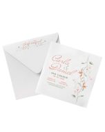 Participación acuarela salmón con sobre