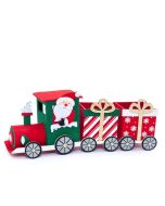 Tren fieltro 33cm. Papa Noel vagones regalo