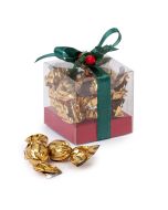 Estuche 8 croki-choc cinta verde y acebo 5,7cm.*