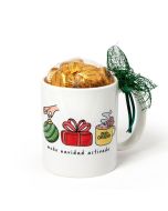 Taza Modo Navidad Activado en caja regalo con 6 bombones, varios idiomas