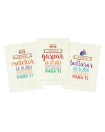 Melchor, Gaspar, Baltazar cards 3,4x5cm