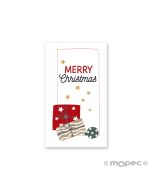 Tarjeta Merry Christmas regalos