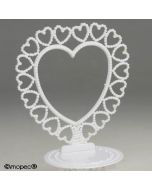 Corazón plástico para peana pastel