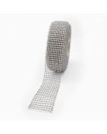 Jute ribbon 40mmx20mts. silver