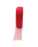 Jute ribbon 40mmx20mts. red