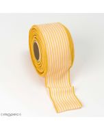 Cinta a rayas amarilla cableada 60mmx23m
