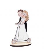 Electric scooter Pop&Fun wedding couple 19cm.