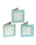 Tag blue bear squares/dots/stripes, price x 102pcs.