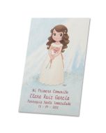 Estampa Comunión niña lirio, precio x25un., min.25