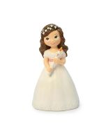 Figura pastello comunione bambina con candela