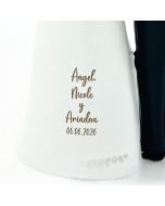 Figura Pop&Fun novios bebé en brazos 21cm.