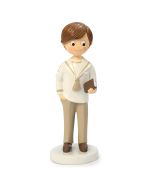 Cake Topper Communion boy saylor with beige shirt 17cm