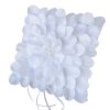 White pillow with petals 20x20cm SPECIAL OFFER