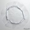 Pañuelo-bolsa cristal blanco Ø23cm. min.24