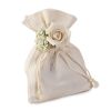cotton bag with bouquet and 4 chocolates