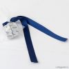 Adornment 2 silver chocolates with navy blue bow