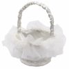Ivory ring basket with pearls 14cm