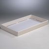 Lux carton tray ivory 46x27x4,5cm