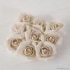 Ivory linen rose (price x 9pcs)