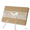 Rustic guestbook 25x16cm(74pag) with gift box