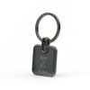 Square metal key ring 3,5x7cm.