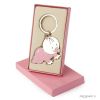 Porte-clés Pita rose avec boîte cadeau 5,5x5cm