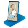 Porte-clés Pit bleu avec boîte cadeau 5,5x5cm
