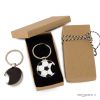 Llavero/abridor pelota fútbol en caja regalo decorada