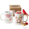 Ceramic mug Pit&Pita Christmas and gift box and 6 chocolates