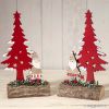 Tronco B. Natale e albero rosso 21cm asstd.